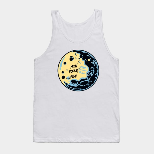 Moon Rocket Ride Moon Landing Tank Top by rjstyle7